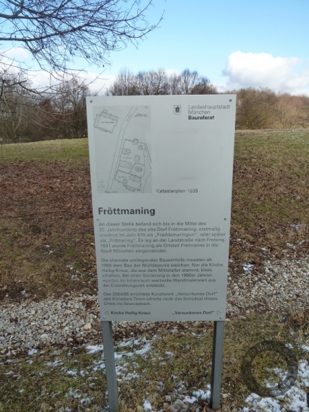 Gedenktafel für das Dorf Fröttmaning in München-Freimann