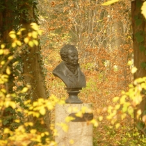 Büste für Friedrich Ludwig von Sckell im Englischen Garten in München