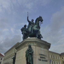 Denkmal für Ludwig I. in der Ludwigstraße in München