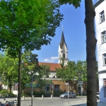 Kirche St. Benedikt in der Schrenkstraße in Münchens Westend